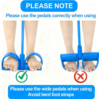 Pedal Resistance Bands with Handles Upgraded 6-Tube Natural Rubber for Full Body Workout at Home Gym Yoga Abs Waist Arms and Legs Training Muscle Exercise Equipment