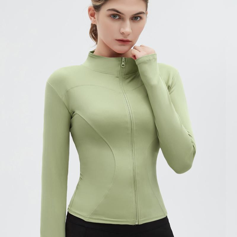 Women'S Workout Yoga Jacket Full Zip Running Track Jacket Long Sleeve Yoga Shirt Women Zip Fitness Yoga Shirt Winter Warm Gym Top Activewear Running Coats Yoga Shirt Woman