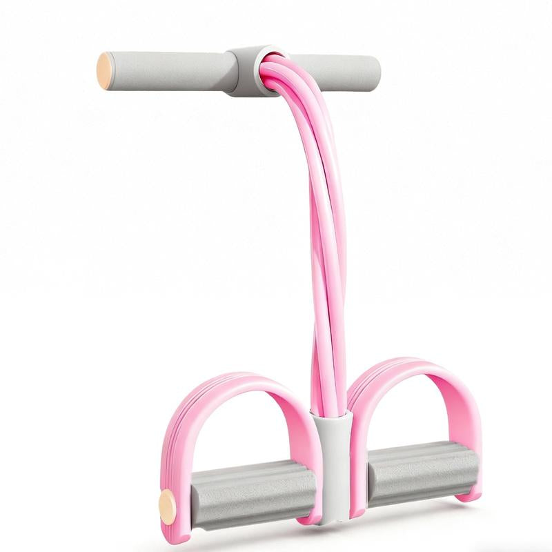 Pedal Resistance Bands with Handles Upgraded 6-Tube Natural Rubber for Full Body Workout at Home Gym Yoga Abs Waist Arms and Legs Training Muscle Exercise Equipment